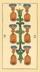 6 tarot cups reversed