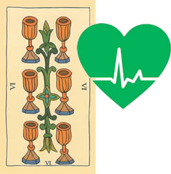 6 tarot cups health