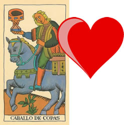 caballo de copas tarot