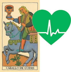 caballo de copas tarot