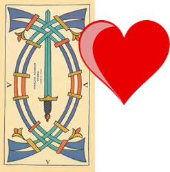 5 tarot swords love