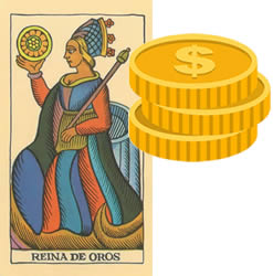 reina de oros tarot